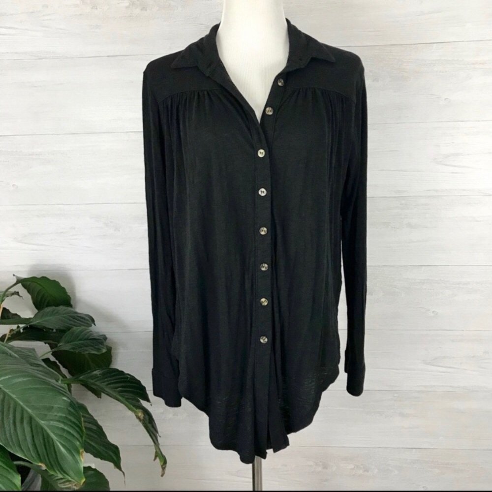 Anthropologie t. la Button Down Tunic Top